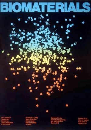 Color poster from a conference on Biomaterials