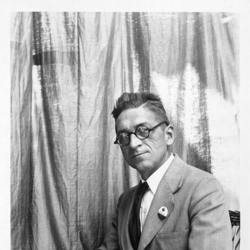 Clark, William Mansfield is sitting on the chair