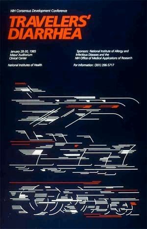 "Color poster from a conference on Travelers' Diarrhea